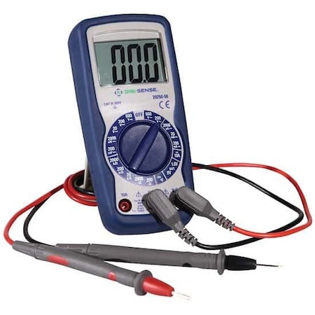 Digi-Sense Compact Digital Multimeter, Manual-Rangi 20250-50